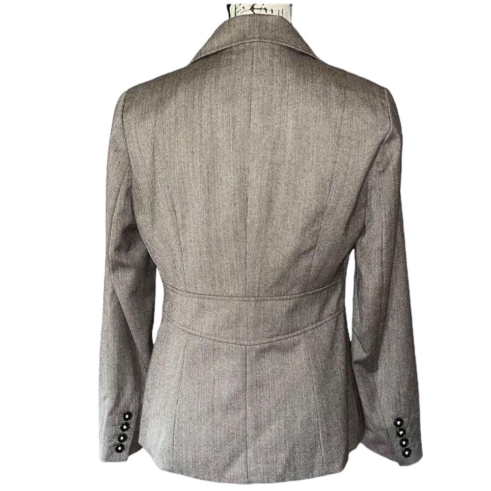 Talbots Brown Wool Jacket, Two Button Close - Size 6 - Picture 6 of 10